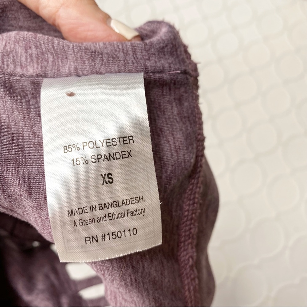 Peloton Embrace Racerback Heathered Purple Sports Bra Size XS - Picture 6 of 6
